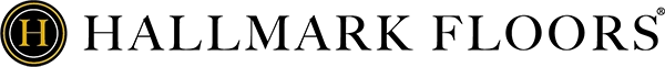 A black rectangular logo with a gold and white outlined circle containing a gold letter H on the left, and the words HOLLYWOOD REPORTER in white capital letters to the right. -Precision Flooring